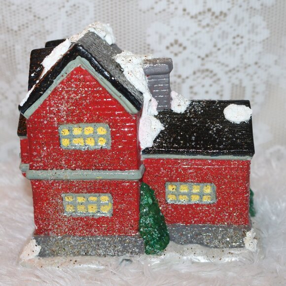 Christmas Village Toy Shop w/hole in base for light hand-painted beautiful - Picture 4 of 7